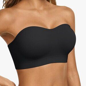 Strapless Supportive Push-Up Bandeau Bra